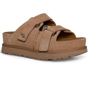 UGG Brown Suede Slide Sandals